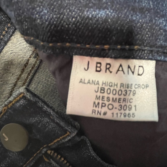 J Brand Alana high rise crop skinny jeans in indigo size 27 - Picture 2 of 7